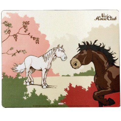 NICI Tapis de souris rectangulaire chevaux 