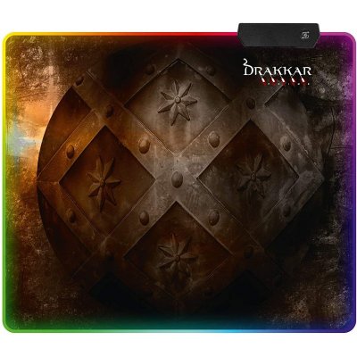 KONIX Tapis de souris r&eacute;tro&eacute;clair&eacute; Drakkar Hetland