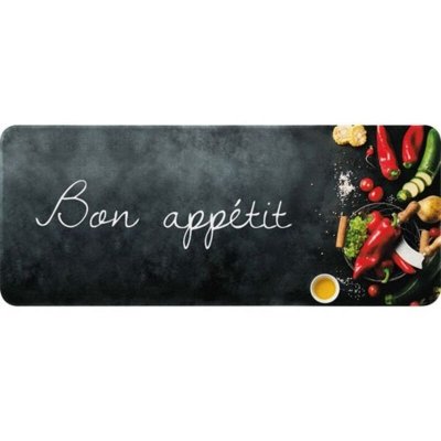 ID MAT Tapis d&eacute;coratif multicouleur rectangulaire, l.50 x L.120 cm