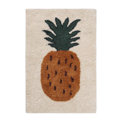 FERM LIVING Tapis en laine tuft&eacute;e ananas 120 cm Fruiticana - 