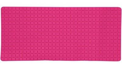 MSV Tapis Fond de baignoire antid&eacute;rapant QUADRO 36x76Cm Fuschia