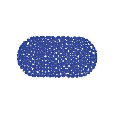 MSV Tapis Fond de baignoire pvc galets 39x99cm Bleu Marine - Bleu - 