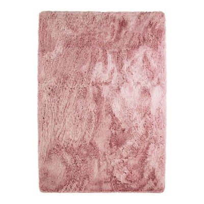 THE DECO FACTORY Tapis lavable &agrave; base fine et souple extra doux rose 160x230