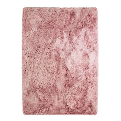 THE DECO FACTORY Tapis lavable &agrave; base fine et souple extra doux rose 190x290