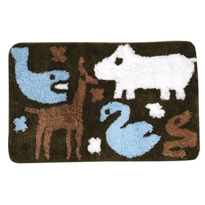MSV TAPIS microfibre 50X80CM POILS LONGS NOE