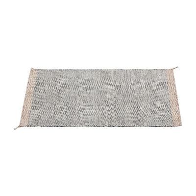 MUUTO Tapis noir et blanc 140x85 cm Ply Rug - 