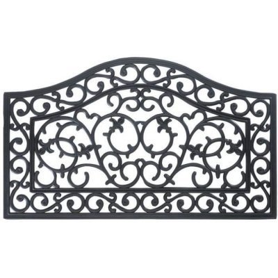 IDMAT Tapis paillasson, 100% caoutchouc, noir, 45 x 75 cm EBENE4575 - Id Mat