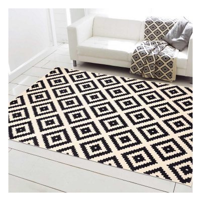 UNAMOURDETAPIS Tapis salon 235x320 orma noir fabriqu&eacute; en europe exclusivit&eacute; id&eacute;al pour la salle &agrave; manger
