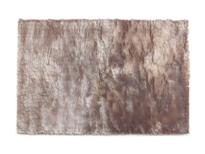 VENTE UNIQUE Tapis shaggy &agrave; poils longs ultra doux - 120 x 170 cm - Taupe reflet beige - DOLCE