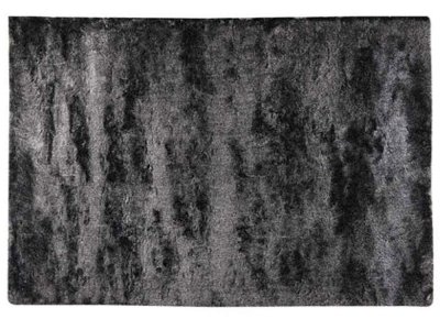 VENTE UNIQUE Tapis shaggy &agrave; poils longs ultra doux - 160 x 230 cm - Anthracite - DOLCE