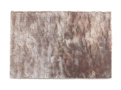 VENTE UNIQUE Tapis shaggy &agrave; poils longs ultra doux DOLCE taupe reflet beige - 140 x 200 cm