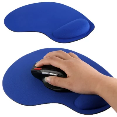 GENERIQUE Tapis Souris Pc Repose Poignet Ergonomique Anti D&eacute;rapant Ultra Fin Bleu YONIS