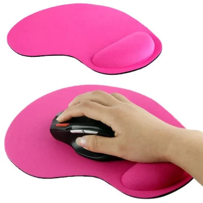 YONIS Tapis Souris Pc Repose Poignet Ergonomique Anti D&eacute;rapant Ultra Fin Rose -  