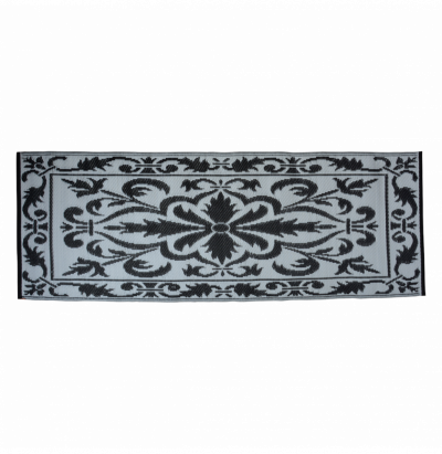 ESSCHERT DESIGN Tapis - Tapis de balcon r&eacute;versible - L 197,5 x l 72,4 cm - Noir