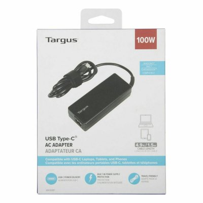 TARGUS  - Adaptateur secteur - 100 Watt - PD (24 pin USB-C) - noir