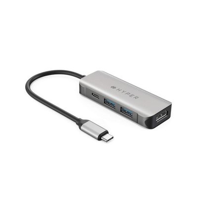 HYPER Targus  HD41-GL station d'accueil USB 2.0 Type-C Noir, Gris