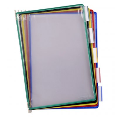 TARIFOLD  - Poches A Pivot Colori Assorti - Boite De 10