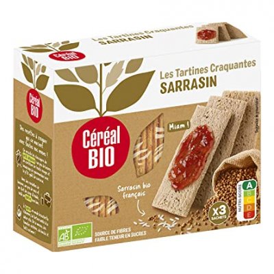 CéRéAL BIO Tartines Craquantes Sarrasin Cereal Bio - La Boite De 145 G