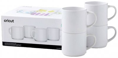 CRICUT Tasse et Mugs  Mug c&eacute;ramique blanc 295 ml x 4