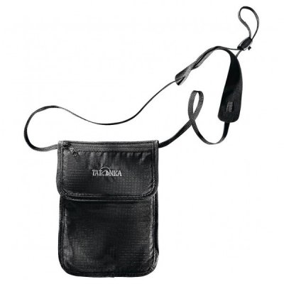 TATONKA  - Skin Folded Neck Pouch - Pochette tour de cou noir/gris