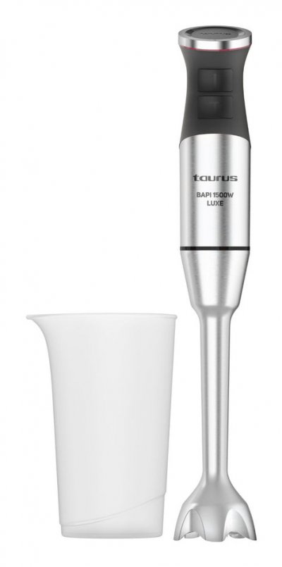 TAURUS  Bapi 1500 Luxe 0,7 L M&eacute;langeur par immersion 1500 W Noir et Acier inoxydable