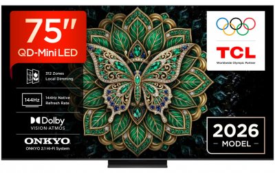 TCL  C6k Pro 75c6k Pro 190,5 Cm (75"") 4k Ultra Hd Smart Tv Wi-fi Nero 1000 Cd/m&sup2;