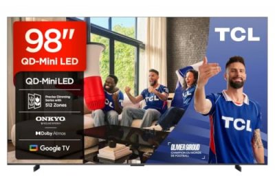 TCL  Q6C 98Q6C TV 2,49 m (98 ) 4K Ultra HD Smart TV Wifi M&eacute;tallique - Neuf