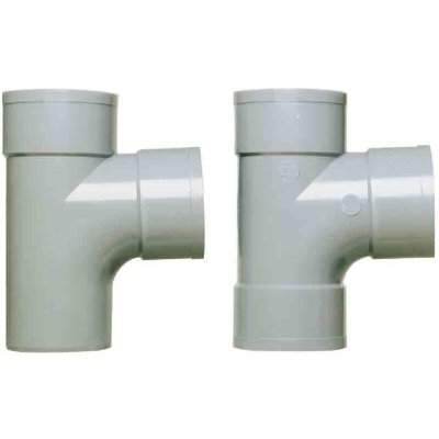 GIRPI T&eacute; 87.30&deg; en pvc &agrave; coller, femelle / m&acirc;le, D.32