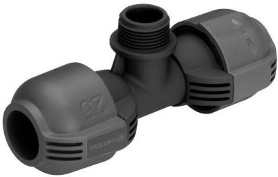 GARDENA T&eacute; &eacute;gal  Sprinklersystem 25mm 25mmx20/27 M&acirc;le