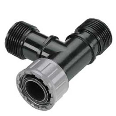 GARDENA T&eacute; pour clarinette d'arrosage enterr&eacute; 26/34 - 2 m&acirc;les et 1 femelle 