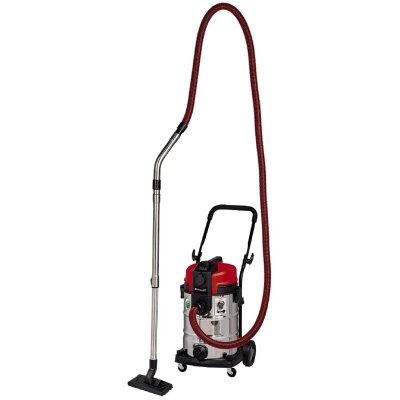 EINHELL Te-vc 2230 sac, aspirateur eau/poussi&egrave;re inox/rouge