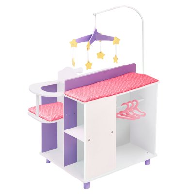 TEAMSON  Kids Centre de toilette pour poup&eacute;e Little Princess bois