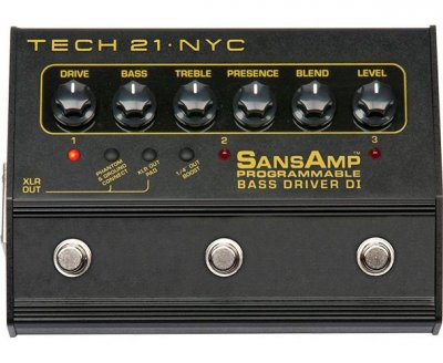 TECH21 Tech 21 Bass Driver D.I. Programmable - Pr&eacute;-ampli basse