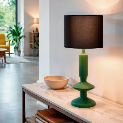 LEDKIA TechBrey Lampe &agrave; Poser R&eacute;sine Daleth Bleu