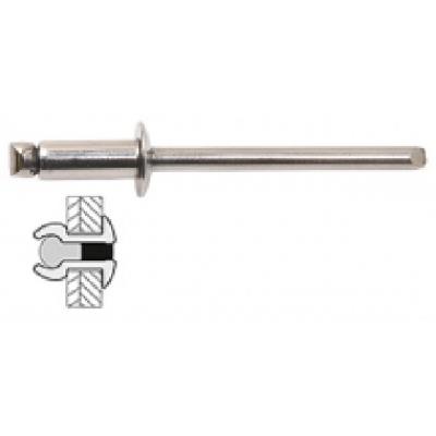 GENERIQUE Techman - 50 rivets inox / inox &agrave; t&ecirc;te plate &oslash; 4 x 8 mm 7631890