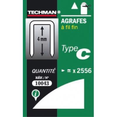 TECHMAN  - 5000 agrafes type D 8 mm