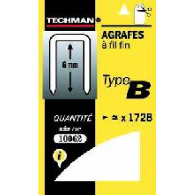 TECHMAN  - Agrafes 10 mm - type B