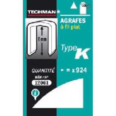 TECHMAN  - Agrafes 10 mm - type K