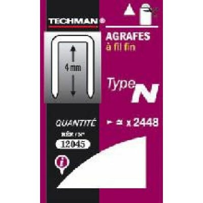 TECHMAN  - Agrafes 12 mm - type N