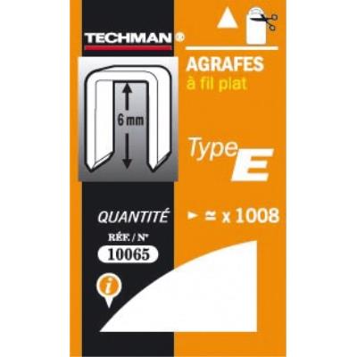 TECHMAN  - Agrafes 6 mm - type E