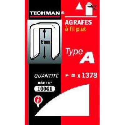 TECHMAN  - Agrafes 8 mm - type A