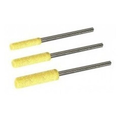 TECHMAN  - Jeu De 2 Meules D'Aff&ucirc;tage Cylindriques &Oslash; 3,2 Mm