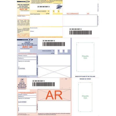 GPV Techmay Logetiq Bo&icirc;te de 1000 imprim&eacute;s recommand&eacute;s avec AR A4 IB1