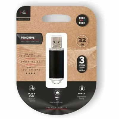 TECH ONE TECH TechOneTech Cl&eacute; USB Tech Basic M&eacute;moire USB 2.0 32 Go - Noire