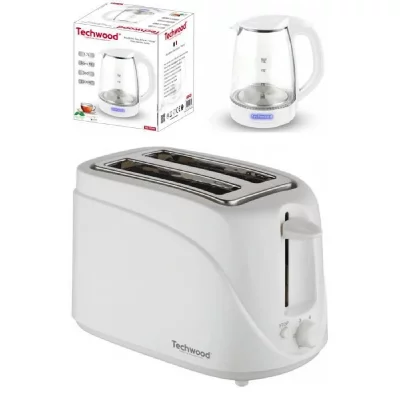 TECHWOOD  Pack D&eacute;jeuner - Blanc