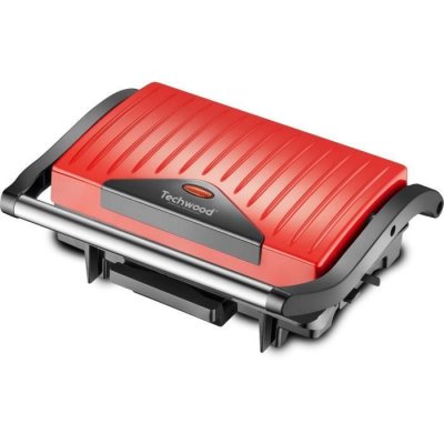 TECHWOOD  TGD-015 Grill + Panini Rouge