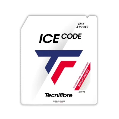 TECNIFIBRE  Cordage de Tennis-Ice Code 1.25 Adulte Unisexe, Blanc, Unique
