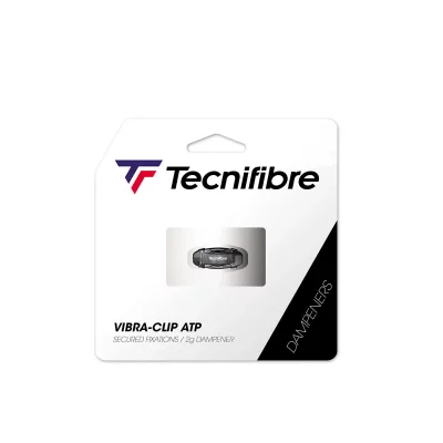 TECNIFIBRE  Mixte Clip Antivibratoire de tennis, Transparent, Blister d'une pi&egrave;ce EU
