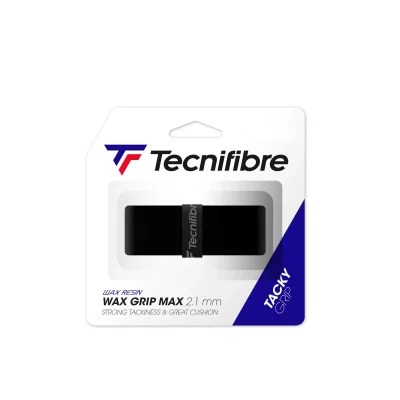 TECNIFIBRE  Wax Max Grip de Tennis Adulte Unisexe, Noir, 2,1 mm