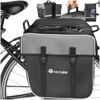 TECTAKE  35l Double Sacoche de v&eacute;lo Porte-Bagage Cycle Pannier Sac Set